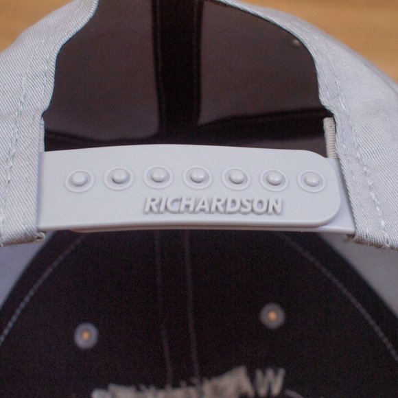 Richardson Hat Mens One Size Gray Salmon Derby Snapback Cap - Picture 7 of 8